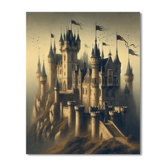 Medieval Castle Glory - DIY Painting By Numbers Kit
