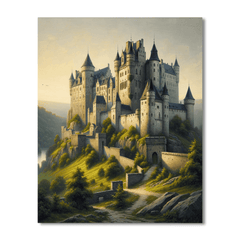 Historic Medieval Castle - DIY Painting By Numbers Kit