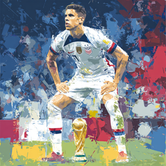 Fifa 2026 Pulisic Glow - DIY Painting By Numbers Kit