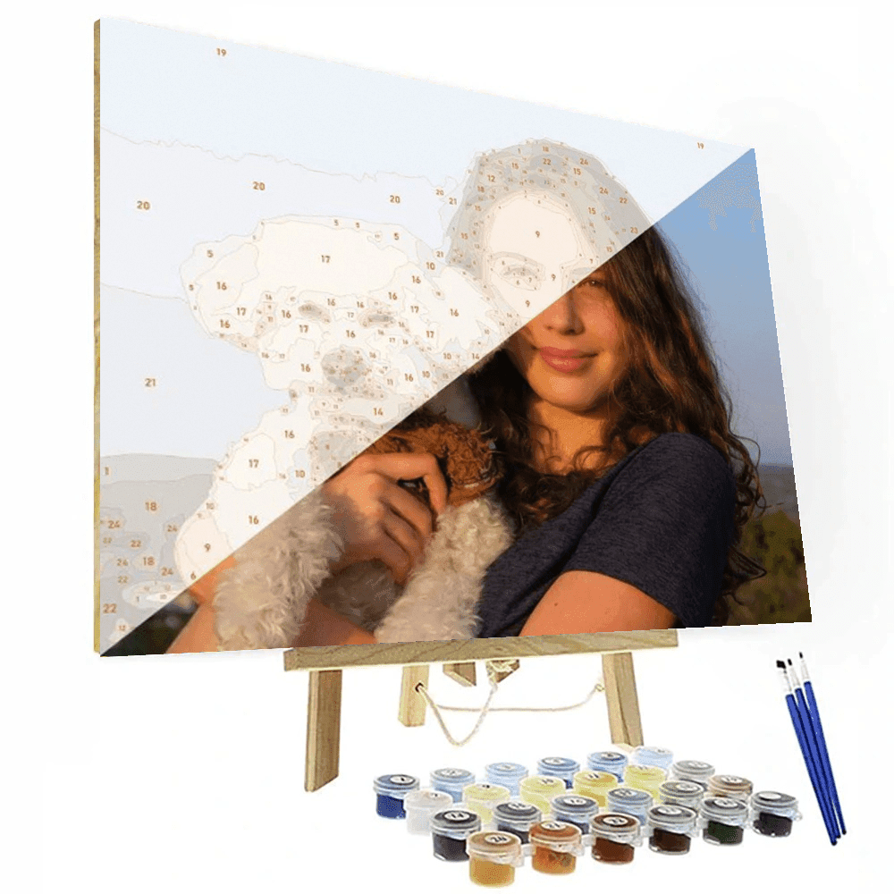 Personalized Custom Paint By Numbers Canvas Kit