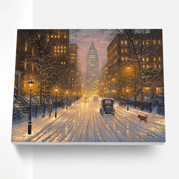 City Lights Paint By Number Painting Set