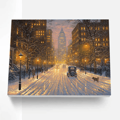City Lights Paint By Number Painting Set