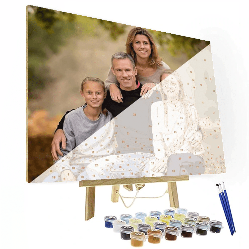 Personalized Custom Paint By Numbers Canvas Kit
