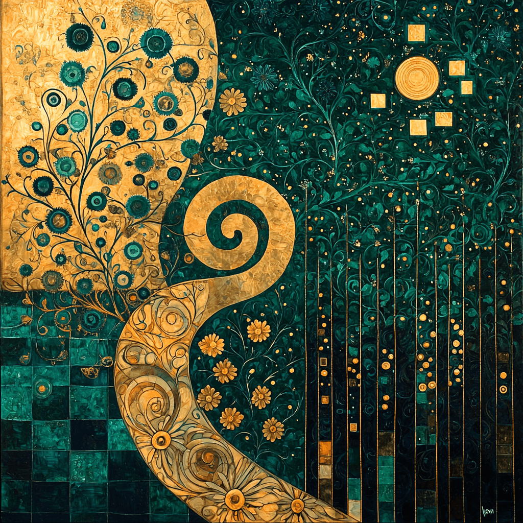 Gustav Klimt Inspired Golden Harmony - DIY Painting By Numbers Kit