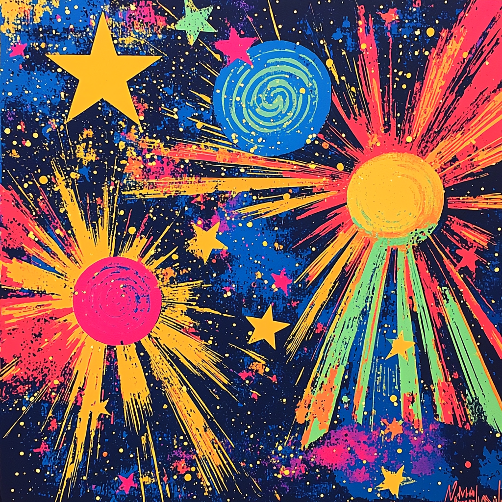 Andy Warhol Inspired Galactic Vision - DIY Painting By Numbers Kit