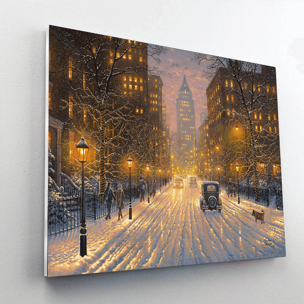 City Lights Paint By Number Painting Set