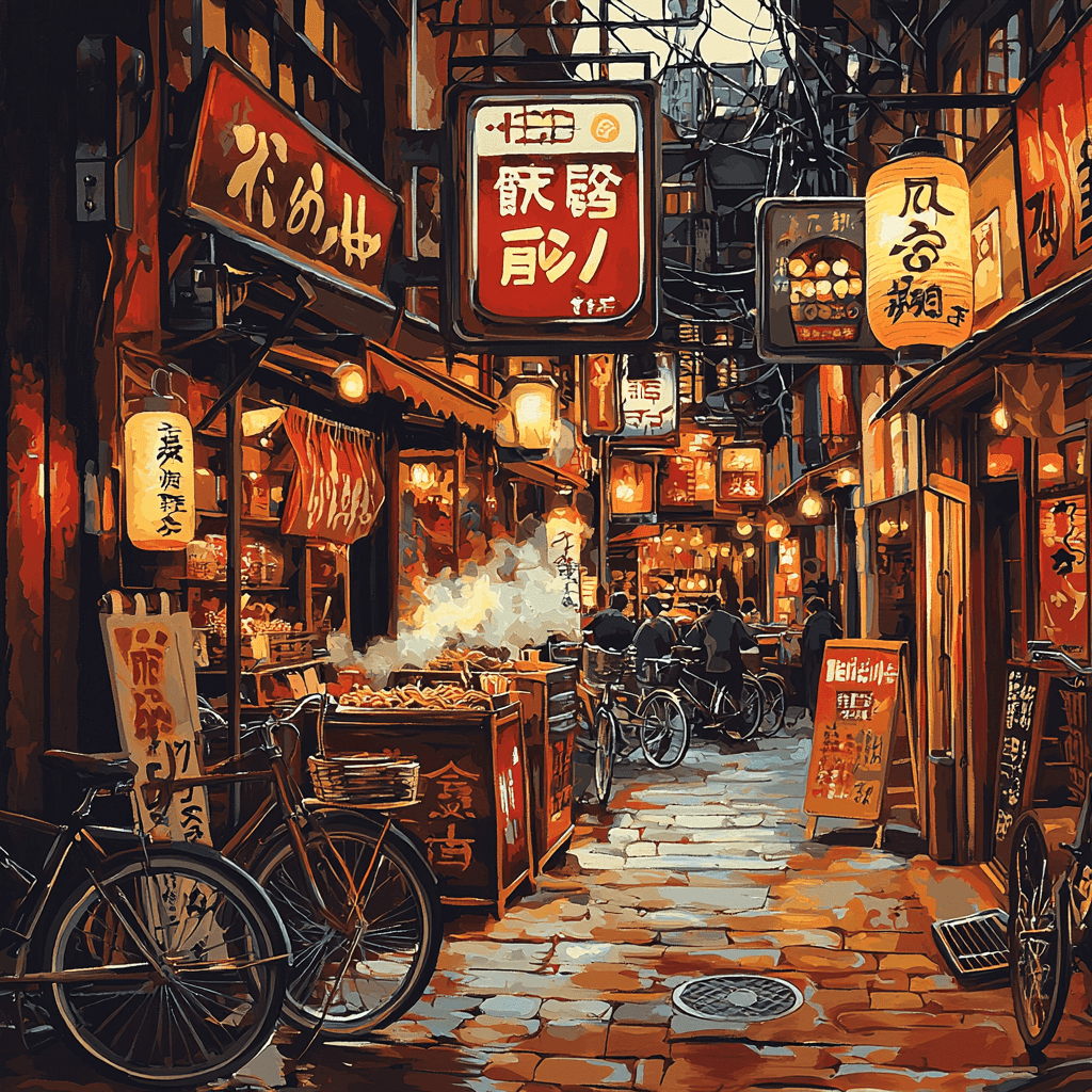 Yokohama Ramen Museum - Yokohama - DIY Painting By Numbers Kit
