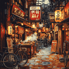 Yokohama Ramen Museum - Yokohama - DIY Painting By Numbers Kit