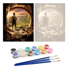Scenic Hobbit Home DIY Paint By Numbers Kit