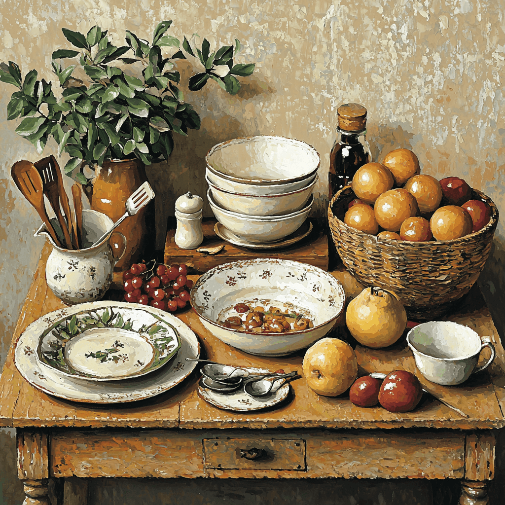 Morandi Inspired Culinary Delights - DIY Painting By Numbers Kit
