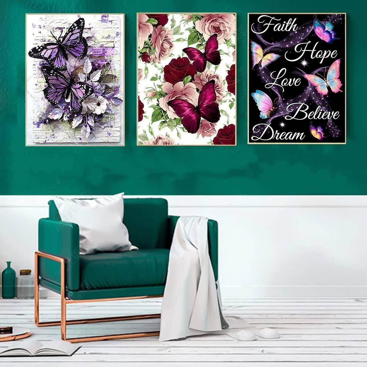 Butterfly Garden Paint By Number Canvas Kit