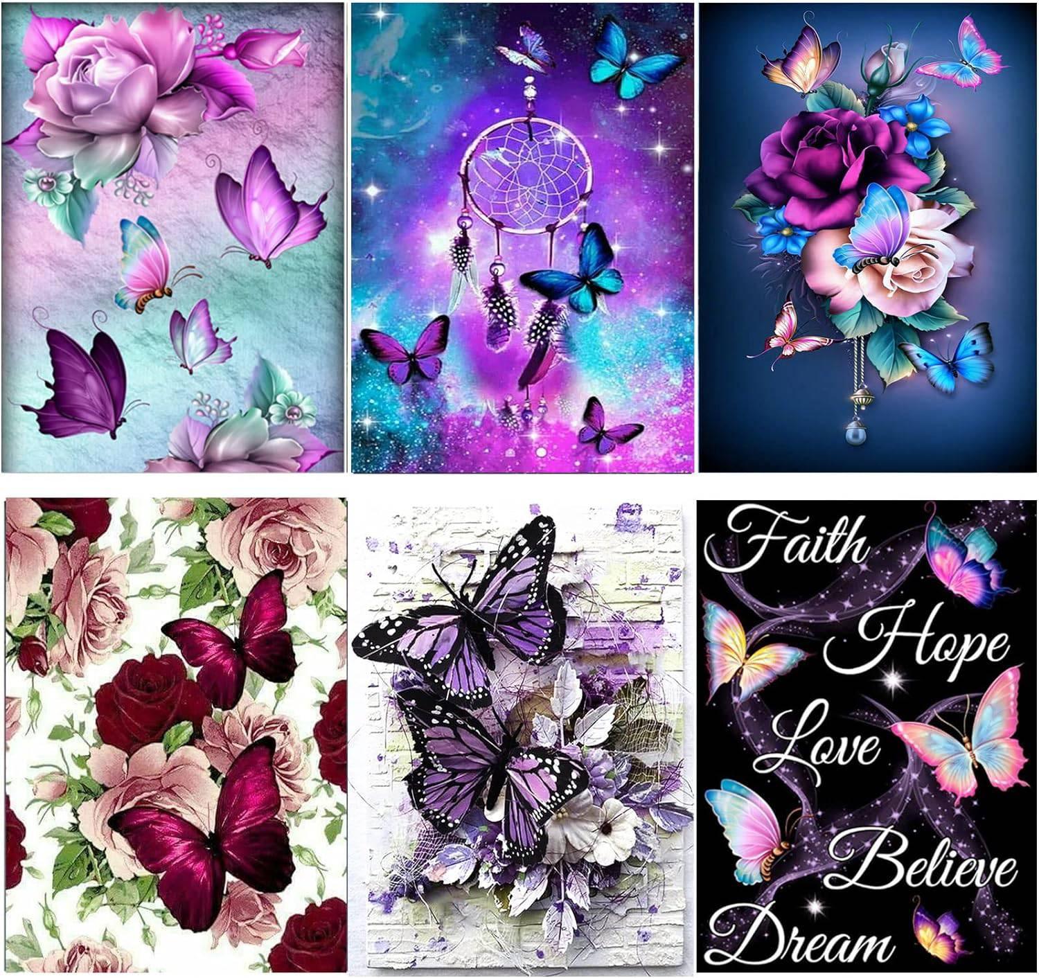 Butterfly Garden Paint By Number Canvas Kit