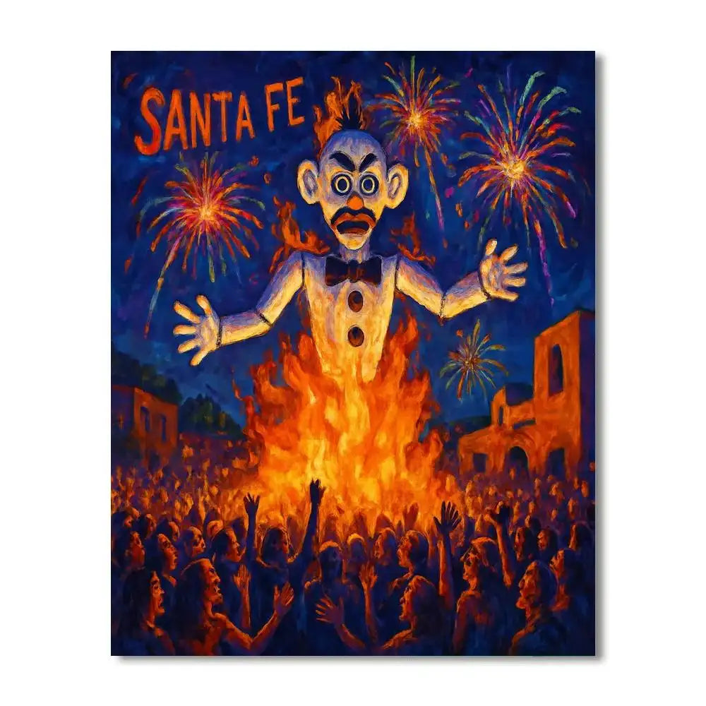 Zozobra - Santa Fe - DIY Painting By Numbers Kit