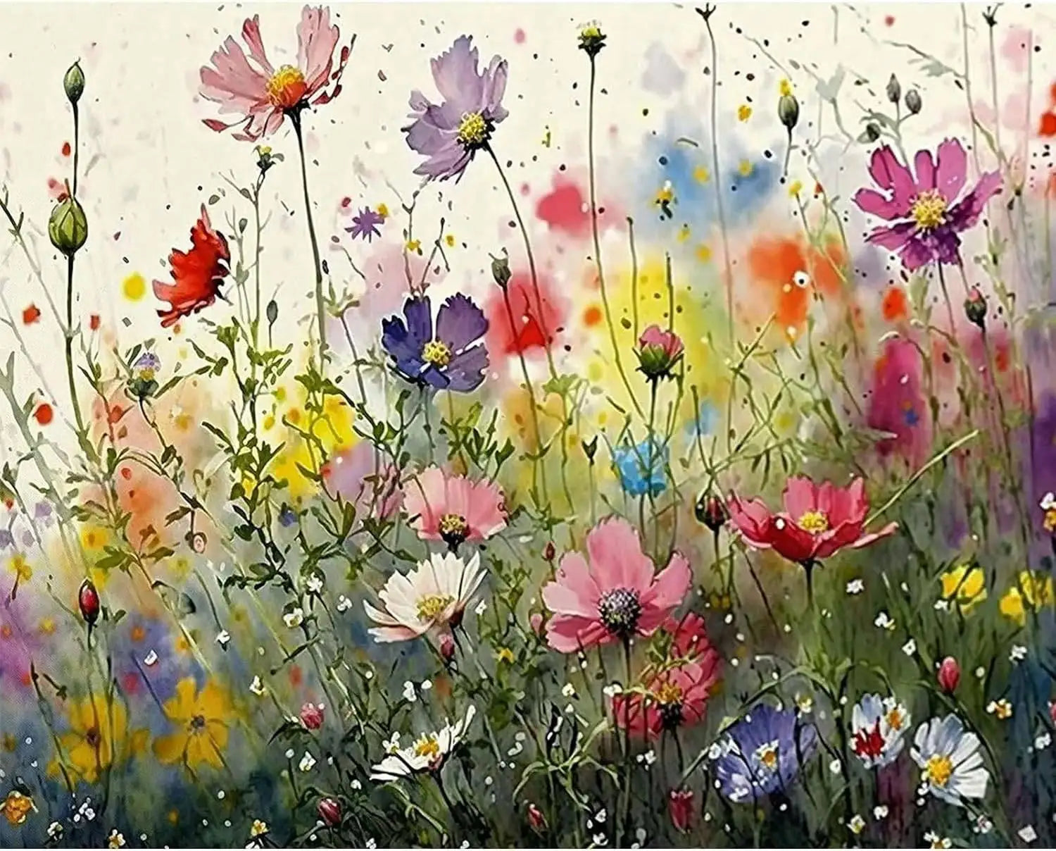 Blossoming Hues Paint By Number Canvas Kit