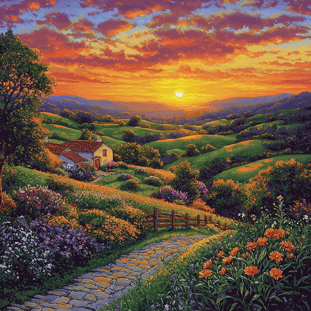 Thomas Inspired Melody of the Sky - DIY Painting By Numbers Kit