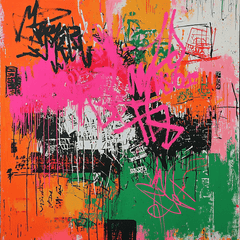 Jean-Michel Basquiat Inspired Graffiti Soul Canvas - DIY Painting By Numbers Kit