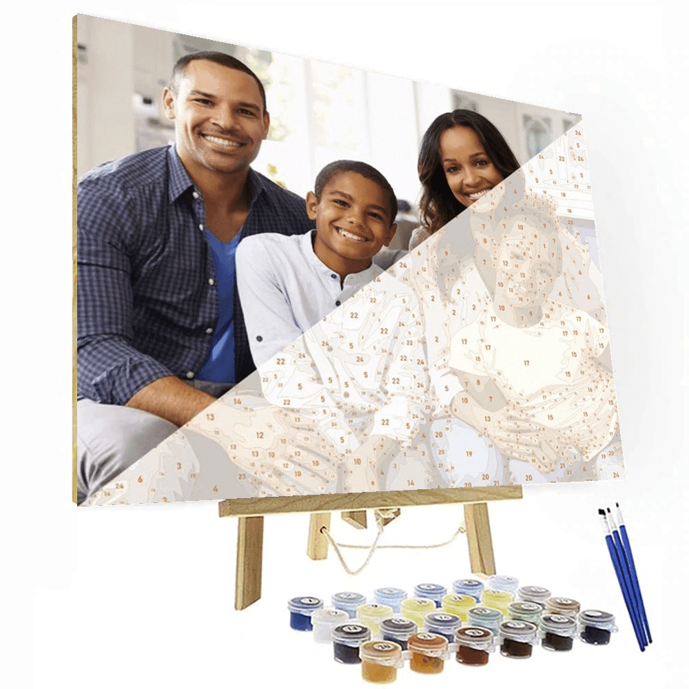 Personalized Custom Paint By Numbers Canvas Kit