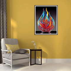 Glass Fire Sculpture Design Paint By Numbers Kit