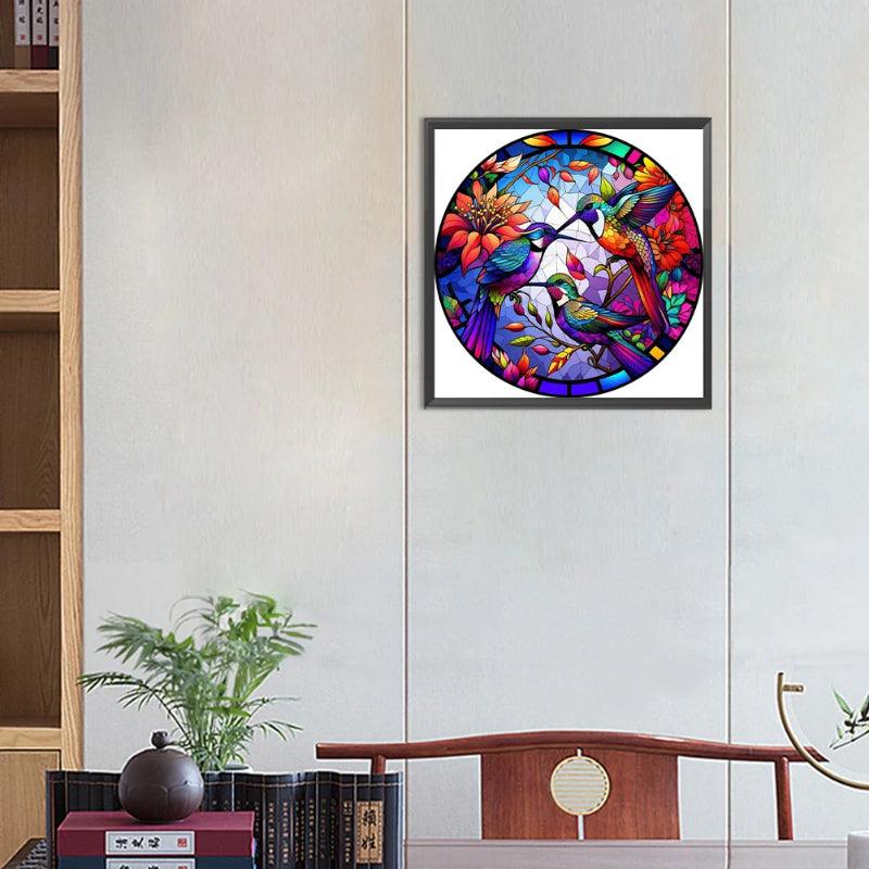 Hummingbird Glass Paint By Numbers Acrylic Painting Kit