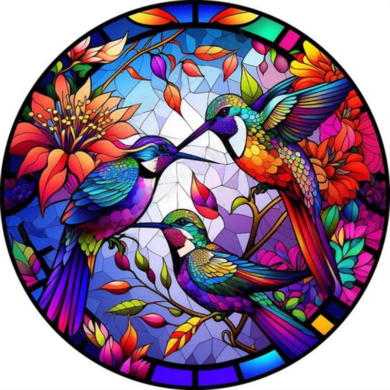 Hummingbird Glass Paint By Numbers Acrylic Painting Kit