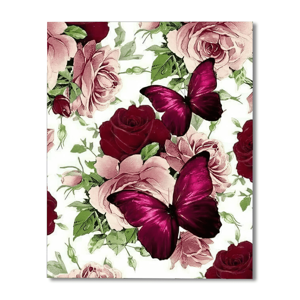 Butterfly Garden Paint By Number Canvas Kit
