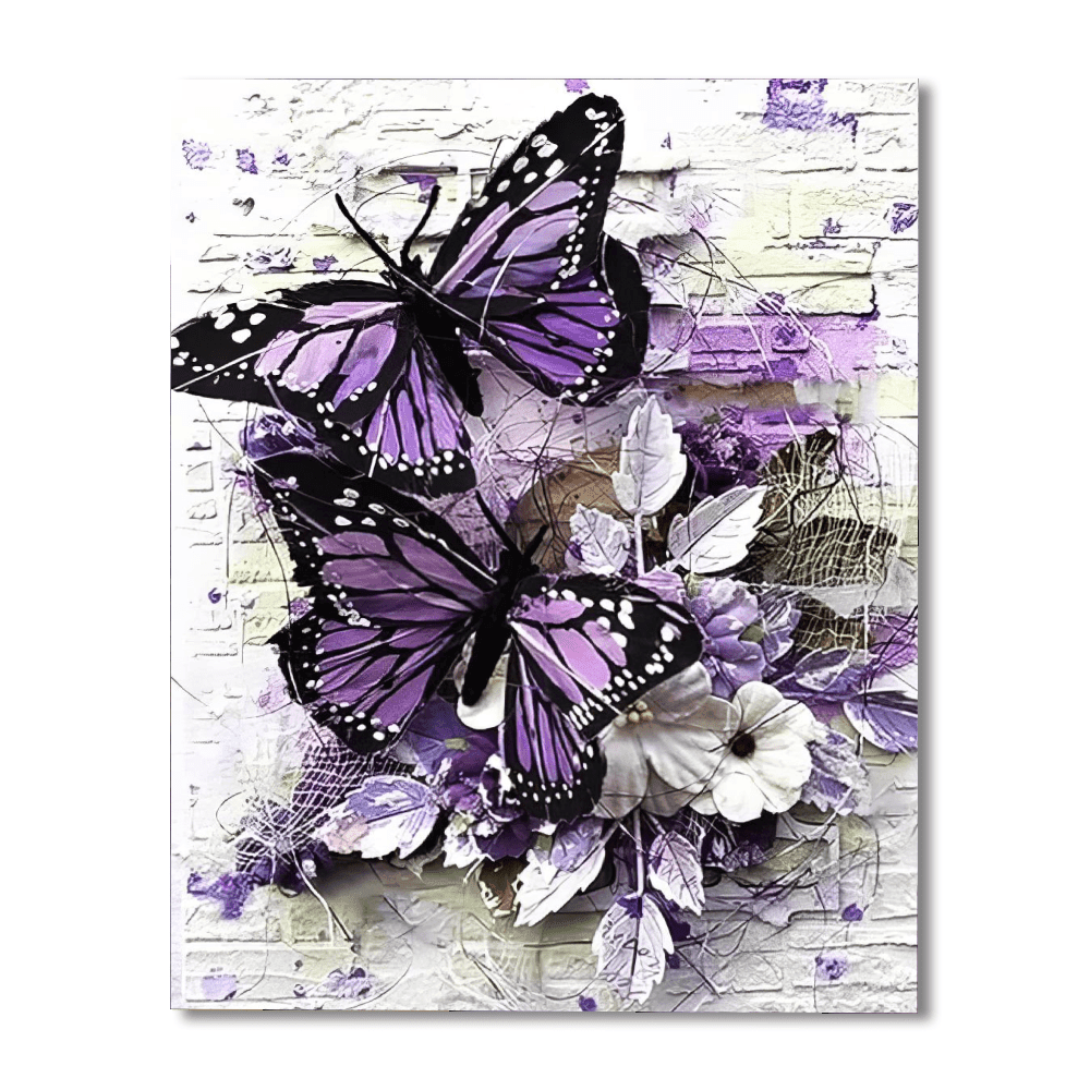 Butterfly Garden Paint By Number Canvas Kit