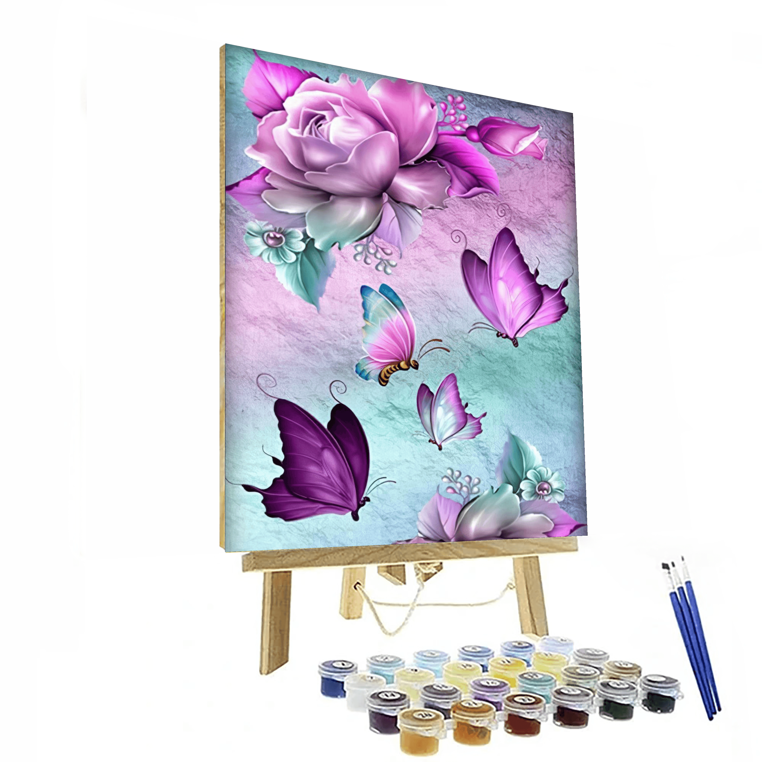 Butterfly Garden Paint By Number Canvas Kit