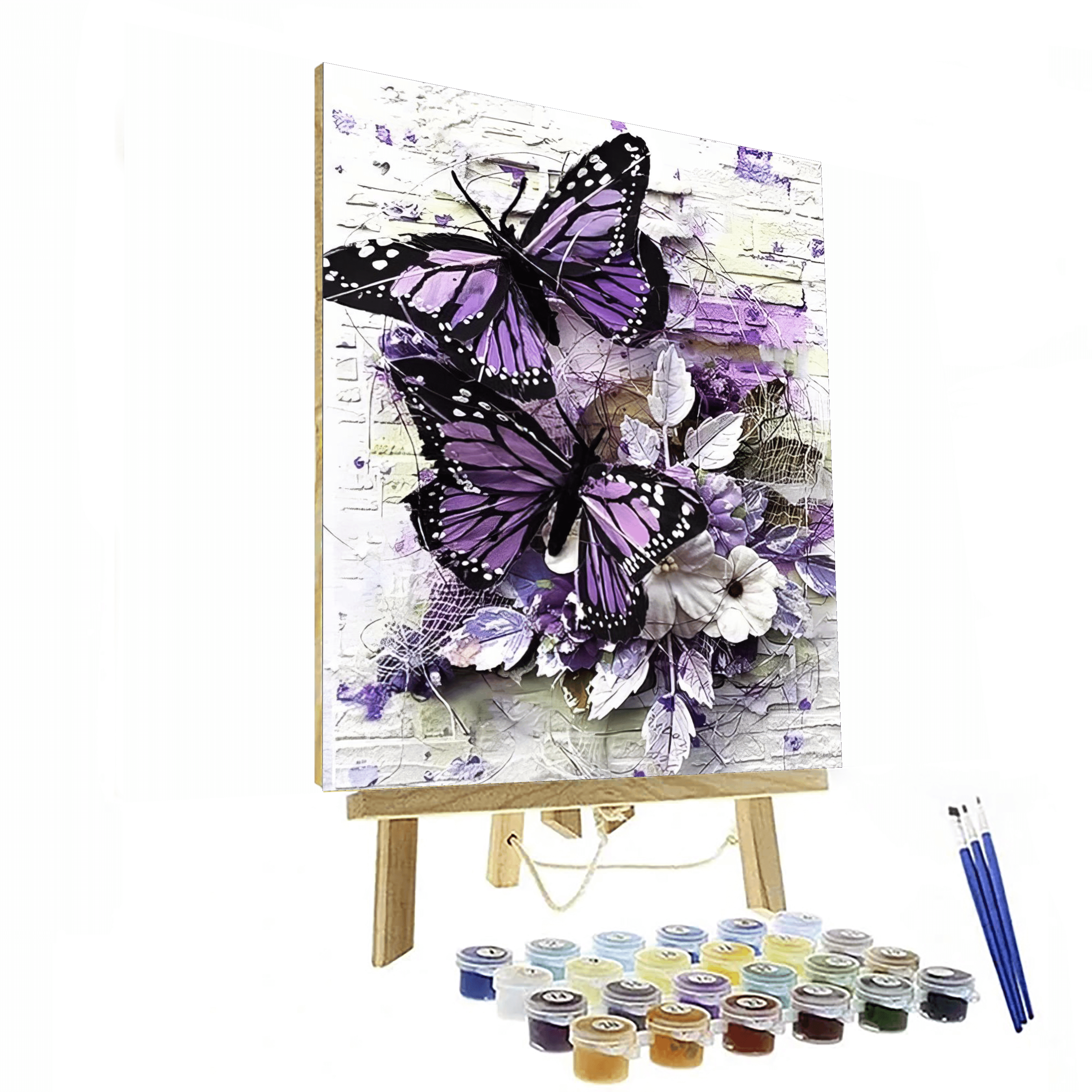 Butterfly Garden Paint By Number Canvas Kit