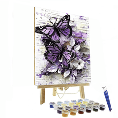 Butterfly Garden Paint By Number Canvas Kit