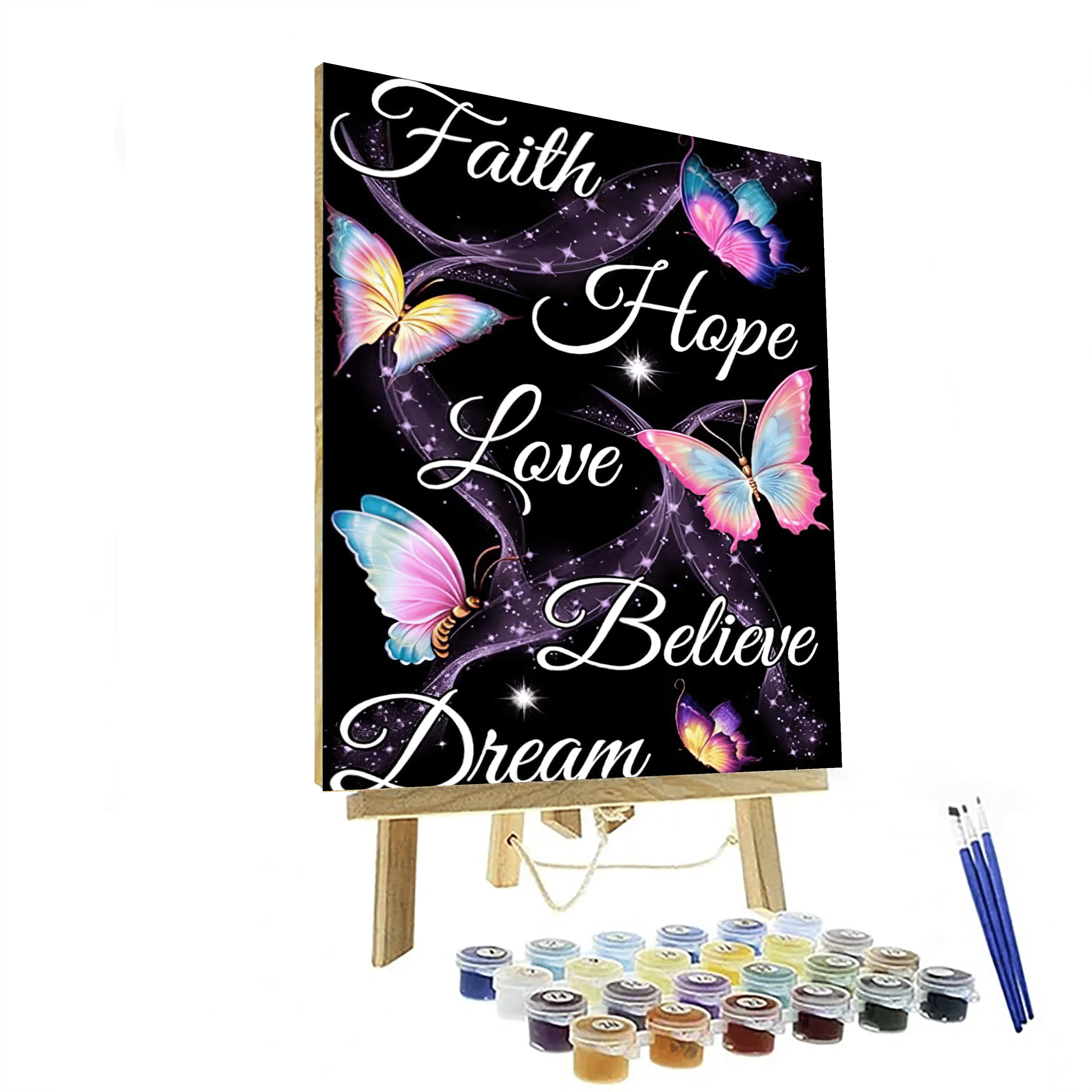 Butterfly Garden Paint By Number Canvas Kit