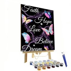 Butterfly Garden Paint By Number Canvas Kit