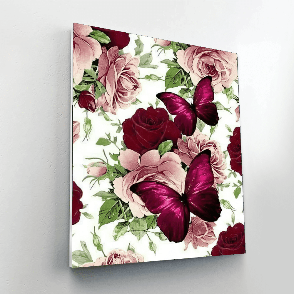 Butterfly Garden Paint By Number Canvas Kit