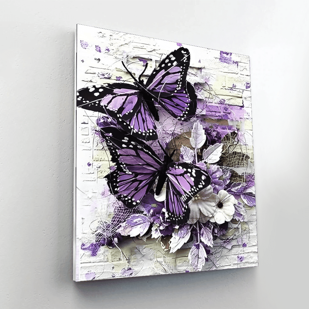 Butterfly Garden Paint By Number Canvas Kit
