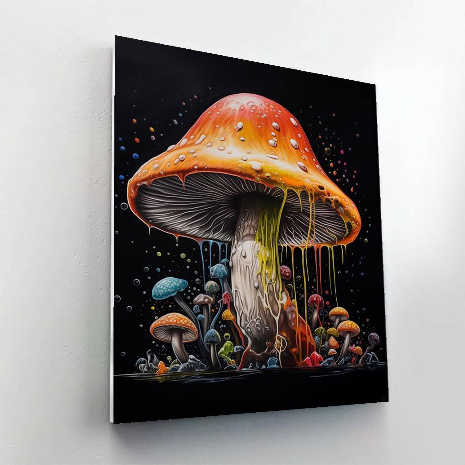 Vibrant Mushroom Splendor Paint By Numbers Kit