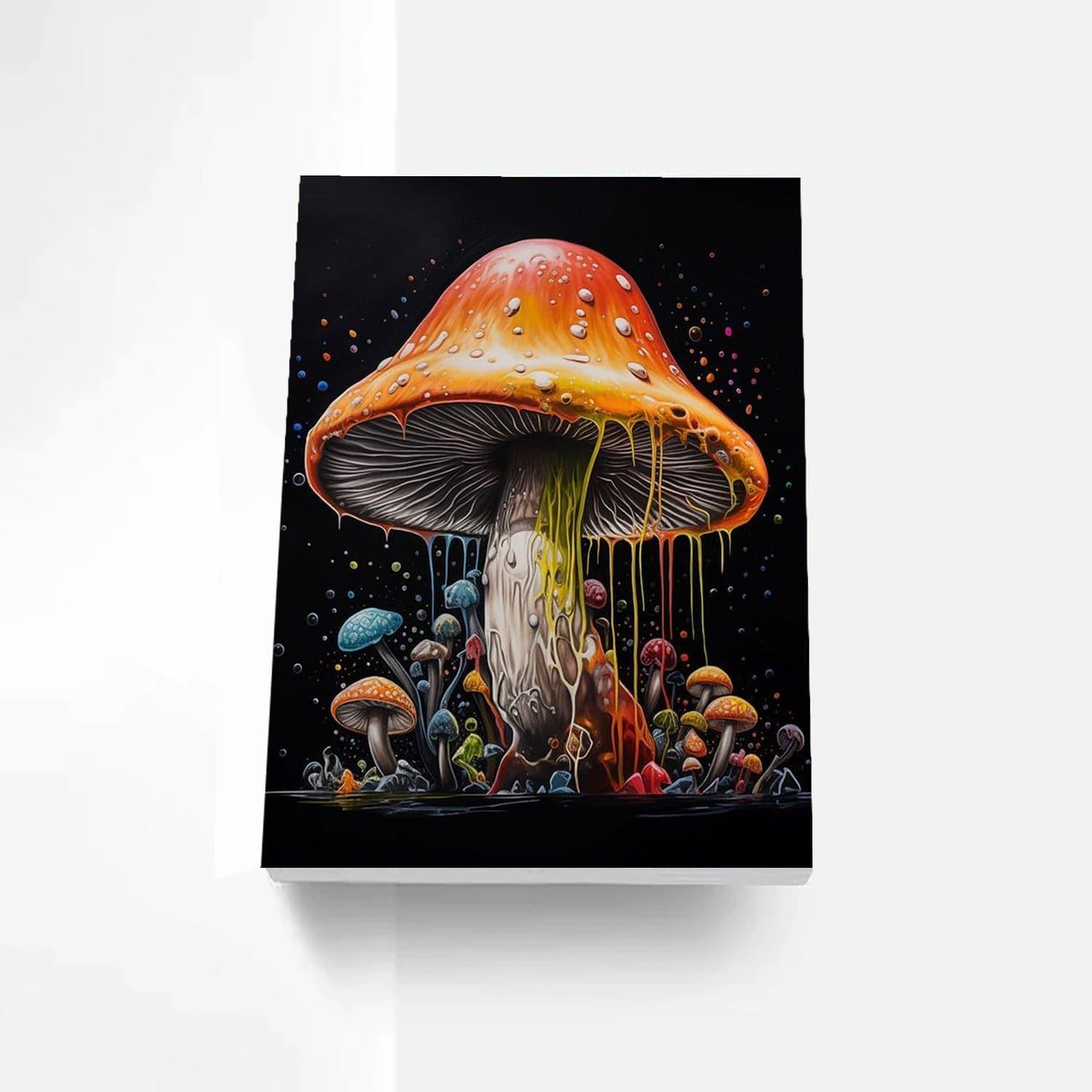 Vibrant Mushroom Splendor Paint By Numbers Kit