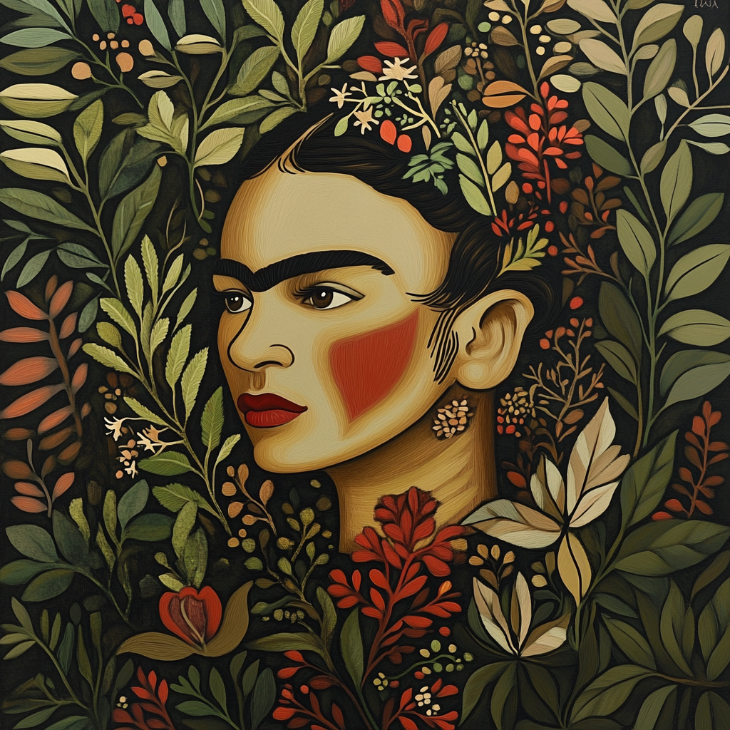 Frida Kahlo Inspired Emotions of Nature - DIY Painting By Numbers Kit
