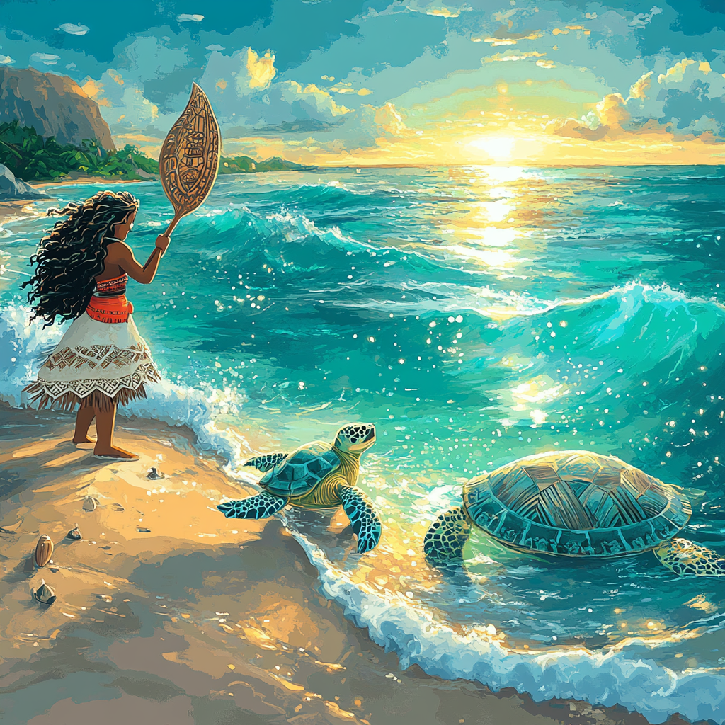 Moana Ocean Path - DIY Painting By Numbers Kit
