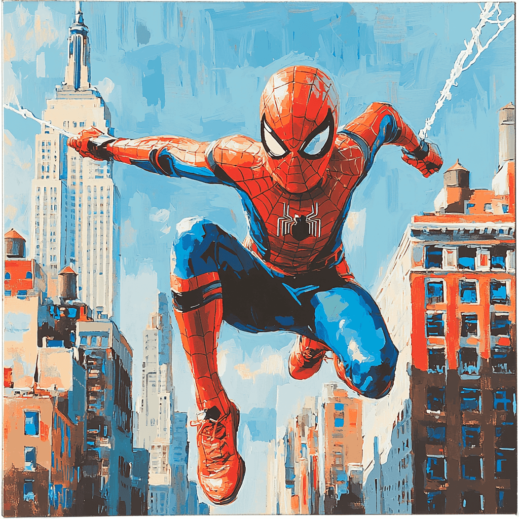 Tom Holland: The Friendly Neighborhood Spider-Man - DIY Painting By Numbers Kit