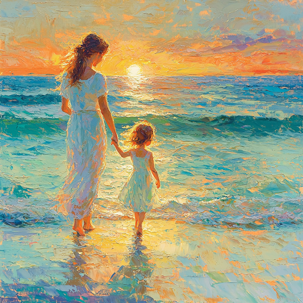 Mother's Ocean of Love - DIY Painting By Numbers Kit