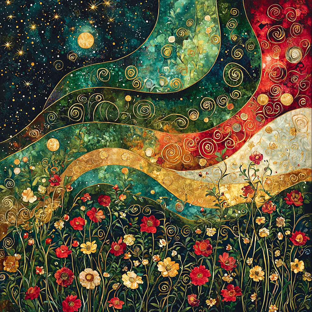 Gustav Klimt Inspired The Infinite Bloom - DIY Painting By Numbers Kit