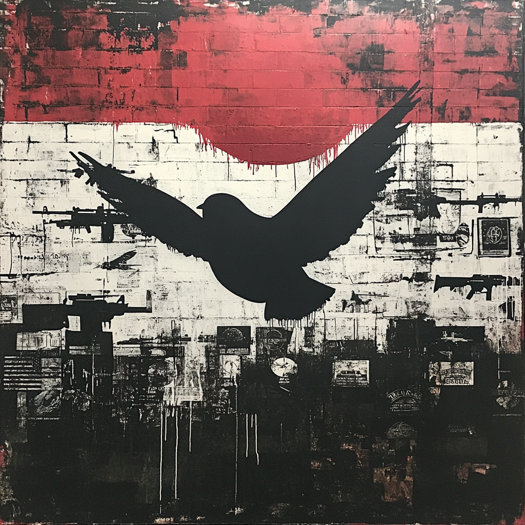 Banksy Inspired Peace Void - DIY Painting By Numbers Kit