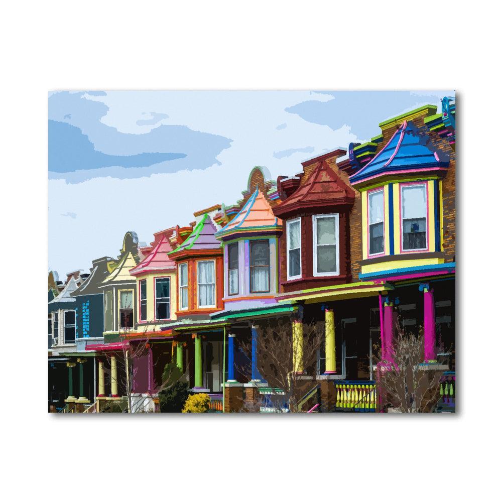 Guilford Avenue Baltimore Maryland Paint By Number Painting Set