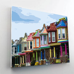 Guilford Avenue Baltimore Maryland Paint By Number Painting Set