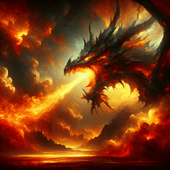 Dragon's Fiery Majesty - DIY Painting By Numbers Kit