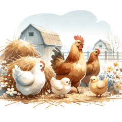 Chirpy Chickens Carnival - DIY Painting By Numbers Kit