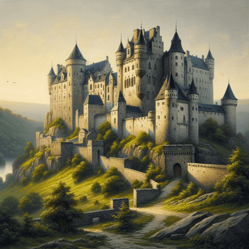 Historic Medieval Castle - DIY Painting By Numbers Kit