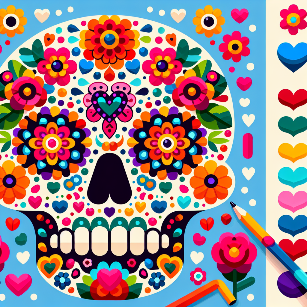 Sweet Sugar Skull - DIY Painting By Numbers Kit