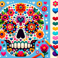 Sweet Sugar Skull - DIY Painting By Numbers Kit