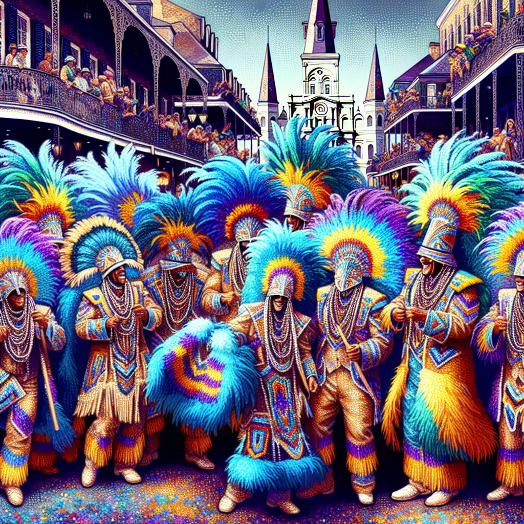 Mardi Gras Indians Super Sunday - USA - DIY Painting By Numbers Kit