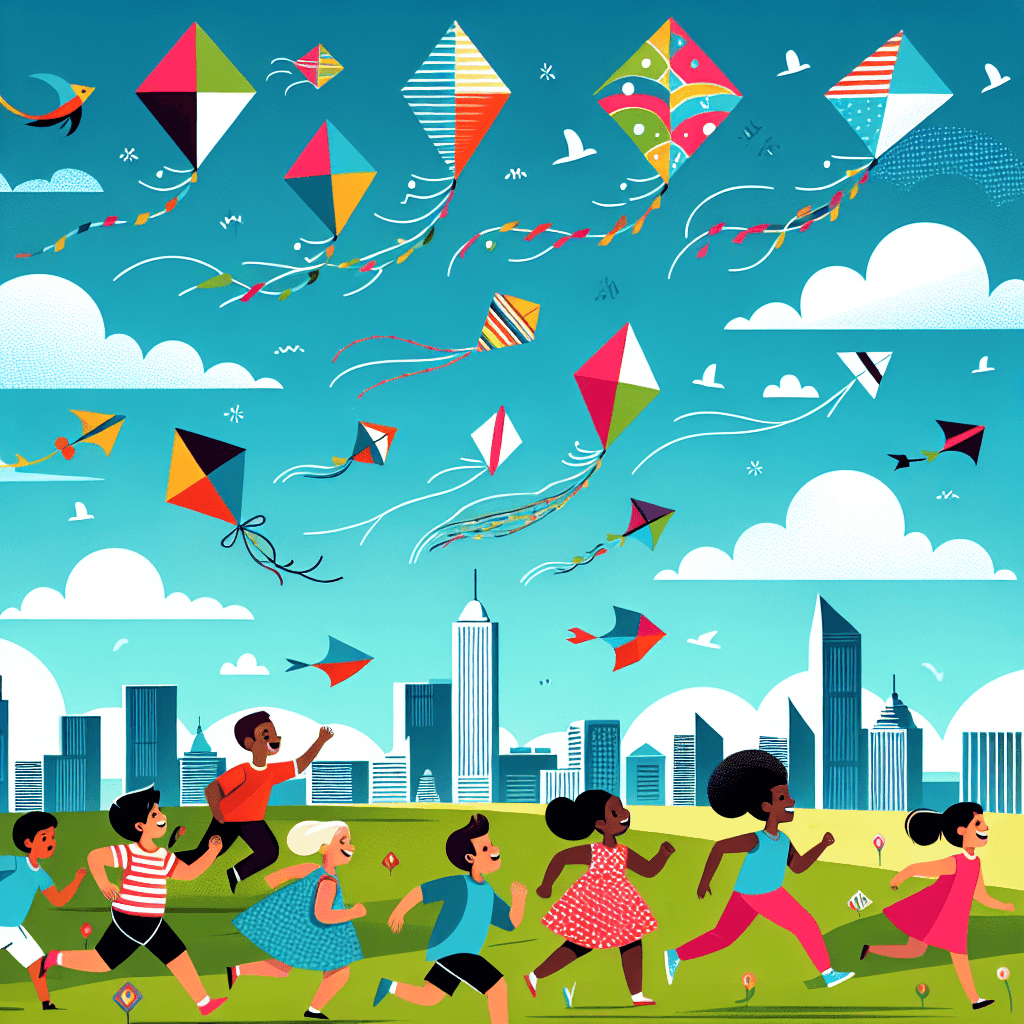 Kite Flying Fun - DIY Painting By Numbers Kit